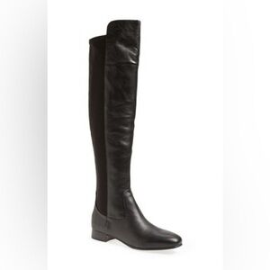 Louise et Cie Black Over-the-Knee Boots 'Andora' 
Black Leather 5050 Stretch S1